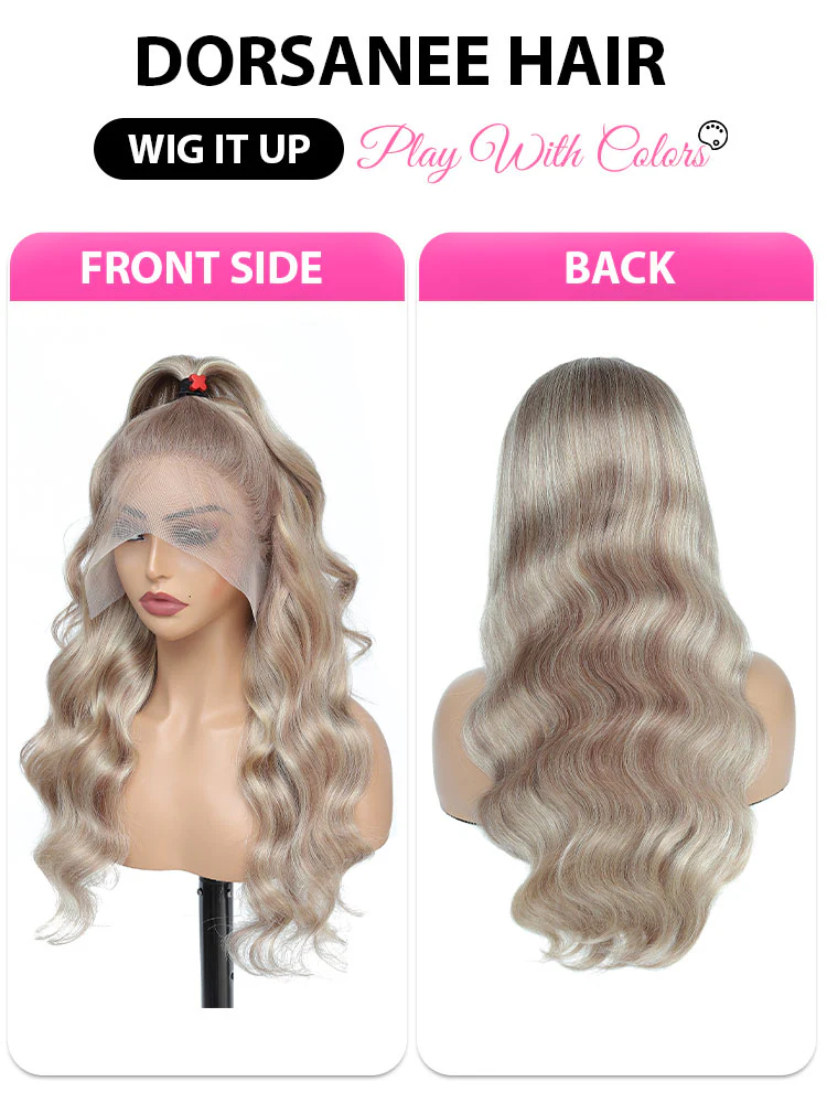 Dorsanee #P18/613 Body Wave Blonde Highlight Exclusive Original Human Hair Wigs For Sale - Image 5