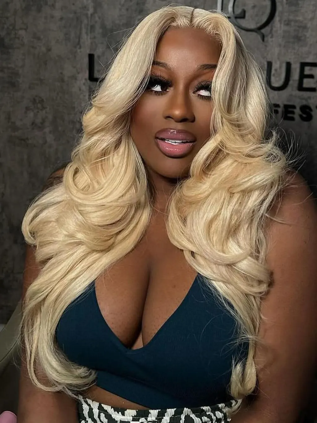 Dorsanee Curtain Bangs 613 Blonde Pre Plucked 13x4 HD Lace Front Body Wave Human Hair Wigs - Image 7