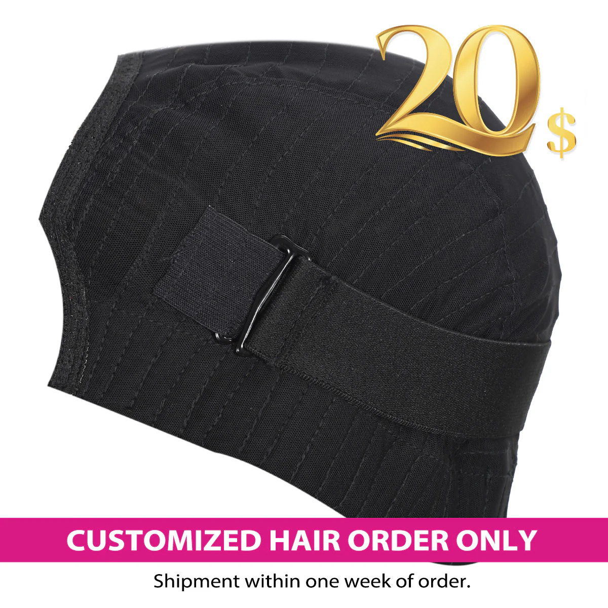 Wig Cap Size Customization: 7-15 Processing Days | No Return - Image 3