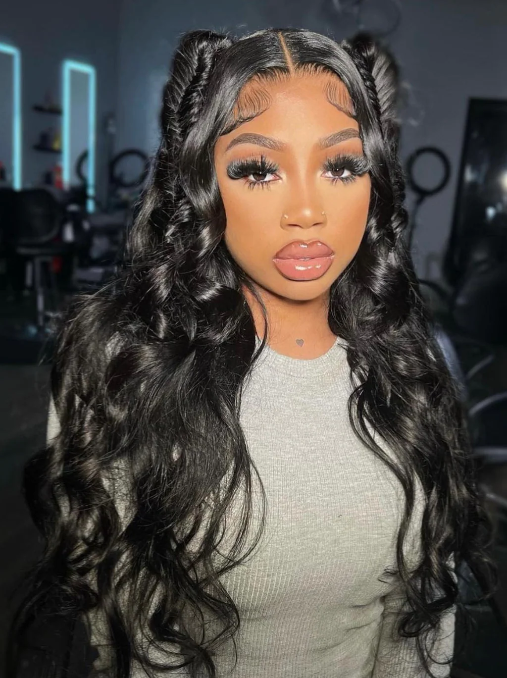 28=$199 💥 Dorsanee 13x4 Water Deep Wave HD Lace Frontal Human Hair Wigs Natural Color - Image 5