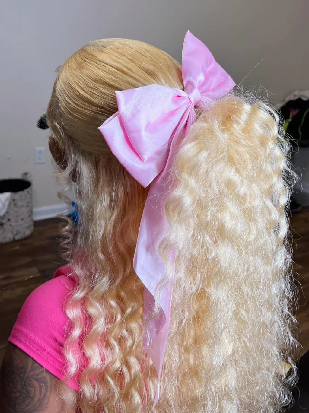 Dorsanee 200 Density 613 Blonde Deep Wave Curly Hair 13x4 HD Lace Frontal Human Hair Wigs - Image 3