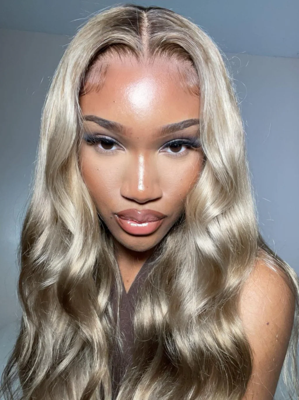Dorsanee 200 Density Dark Neutral Blonde 13x4 Lace Front Body Wave Human Hair Wigs - Image 3