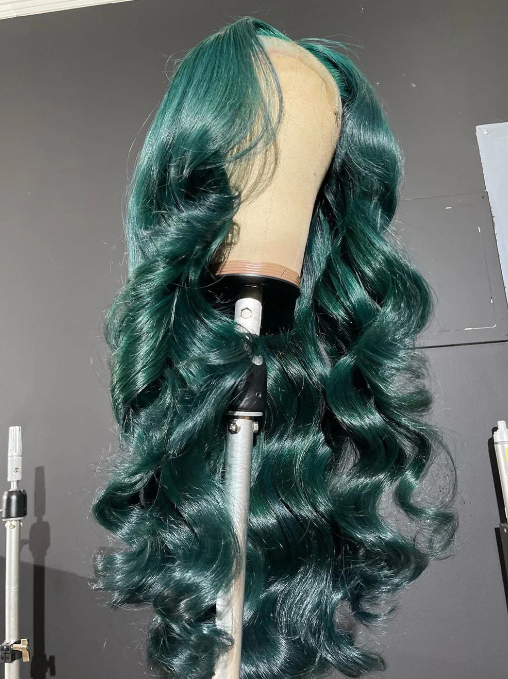 Dorsanee 200 Density Emerald Green 13x4 Lace Front Wave Human Hair Wigs - Image 6