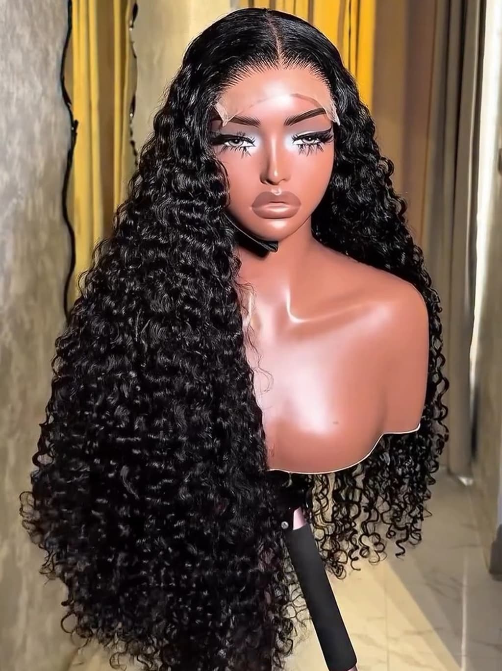 Dorsanee 250 300 Density Burmese Curly 13x4 Lace Front Virgin Human Hair Wigs - Image 2