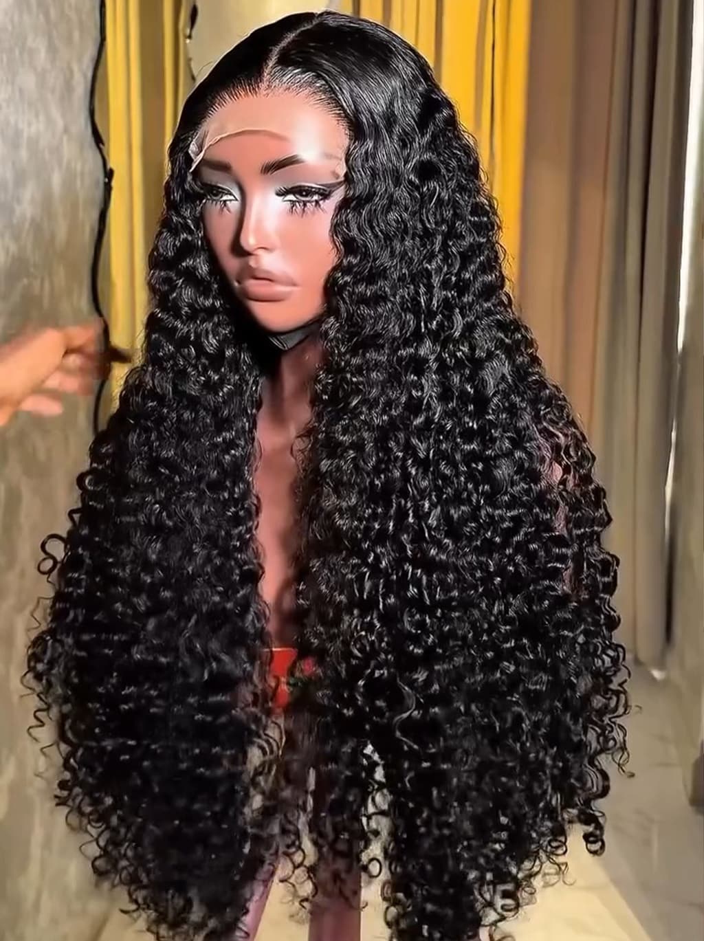 Dorsanee 250 300 Density Burmese Curly 13x4 Lace Front Virgin Human Hair Wigs - Image 3