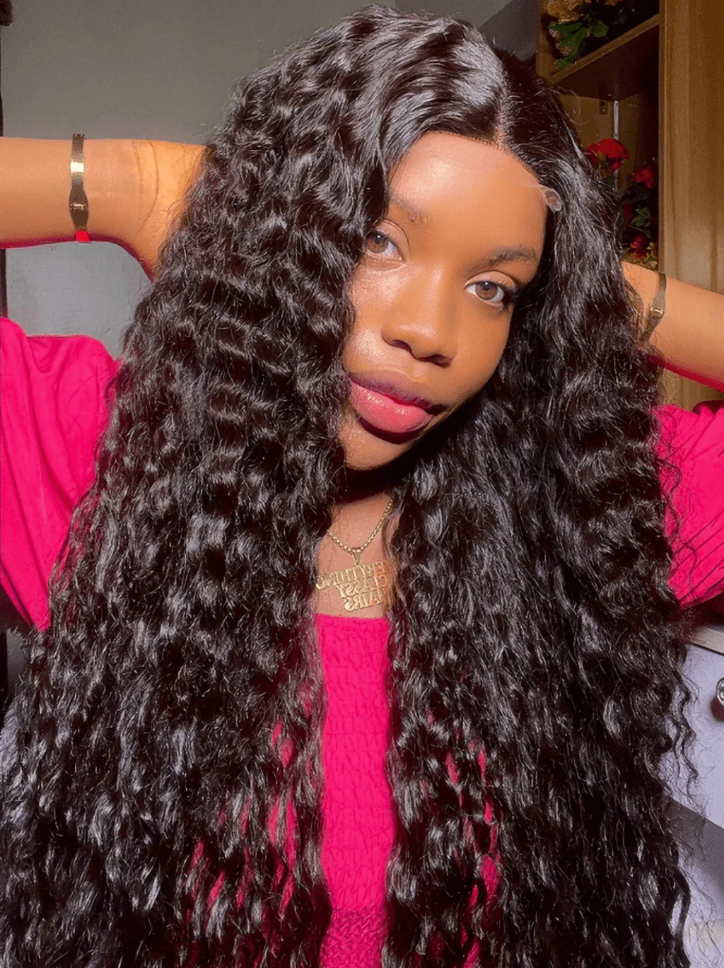 Dorsanee 250 300 Density Burmese Curly Soft 13x4 HD Lace Front Human Hair Wigs - Image 4