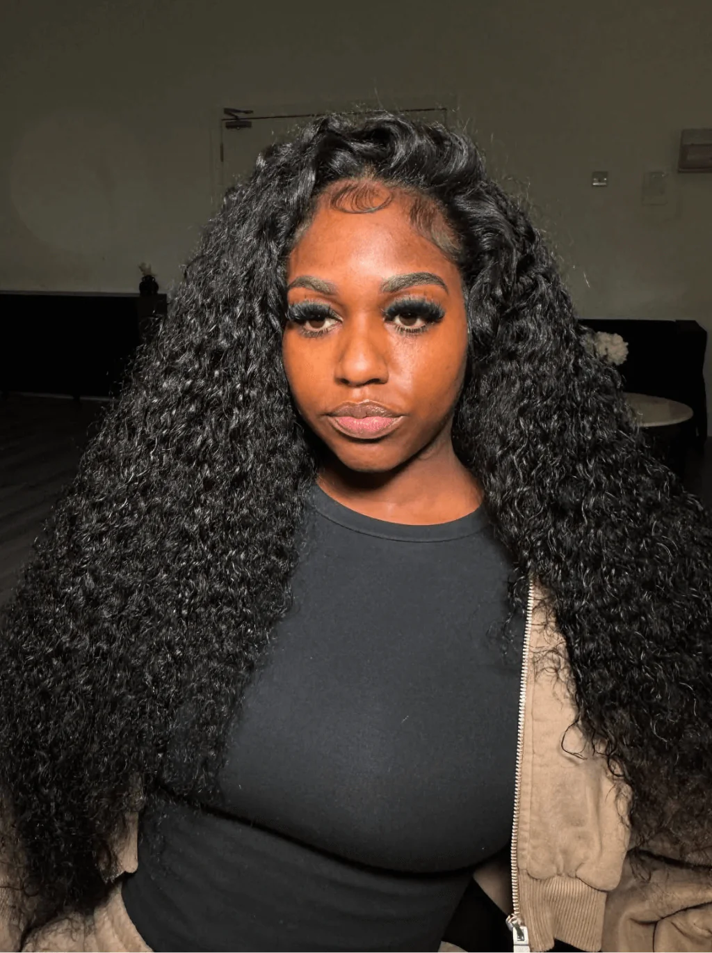 Dorsanee 250 300 Density Jerry Curly 13x4 HD Lace Front Virgin Human Hair Wigs - Image 2