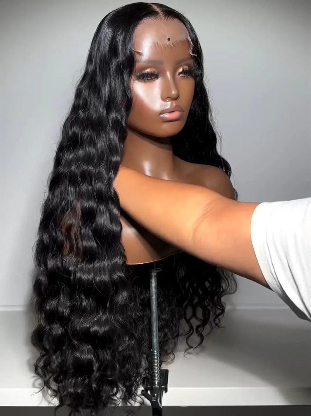 Dorsanee 250 300 Density Natural Loose Water Wave 13x4 Lace Front Human Hair Wigs - Image 3