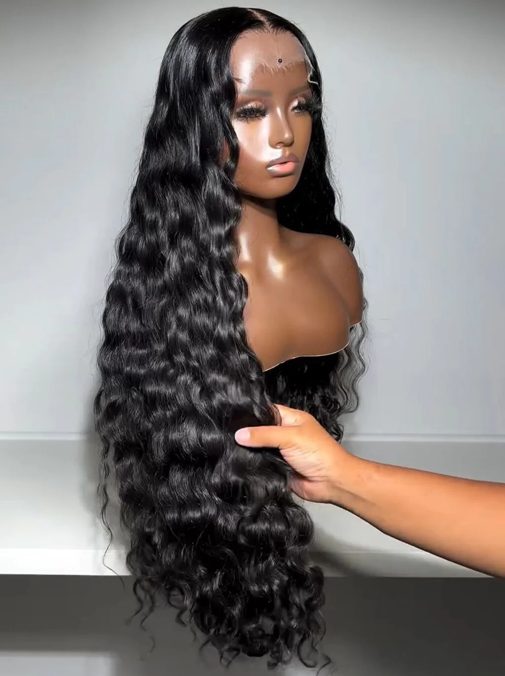 Dorsanee 250 300 Density Natural Loose Water Wave 13x4 Lace Front Human Hair Wigs - Image 5