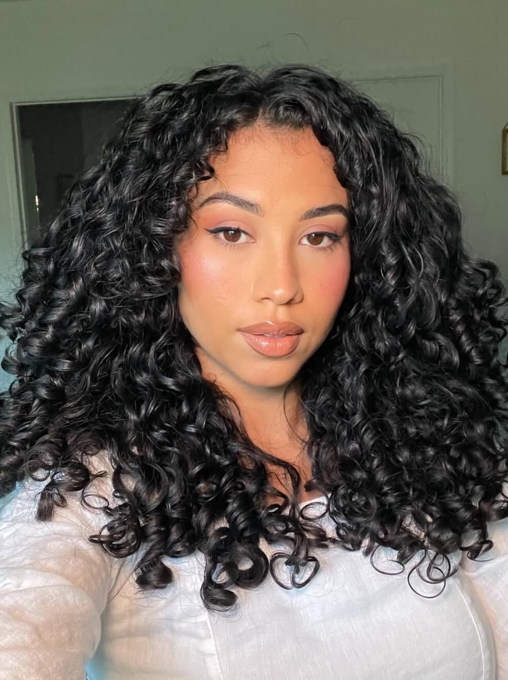 Dorsanee 250 300 Density Spiral Loose Curls 13x4 Lace Front Human Hair Wigs - Image 2