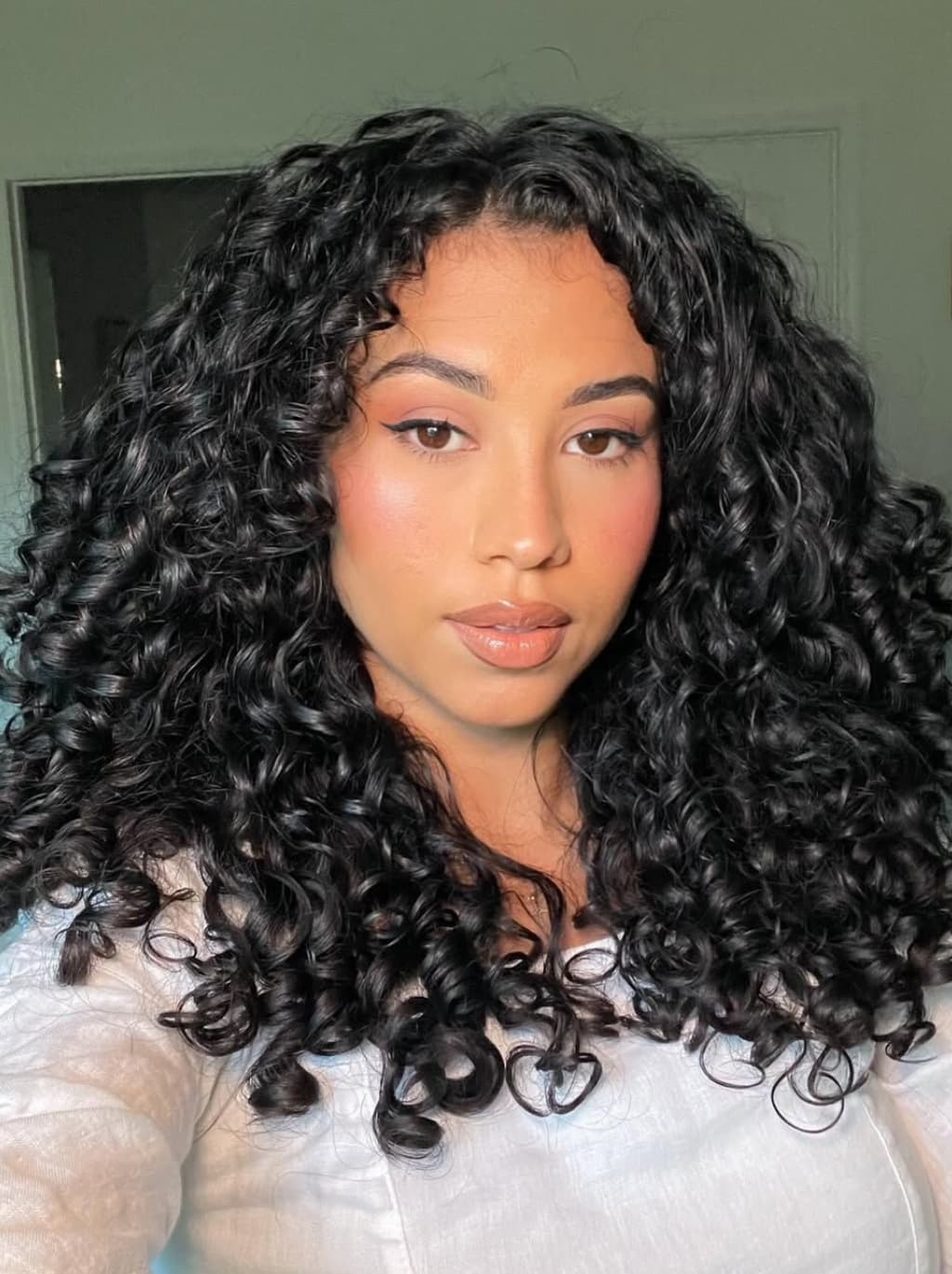 Dorsanee 250 300 Density Spiral Loose Curls 13x4 Lace Front Human Hair Wigs - Image 3