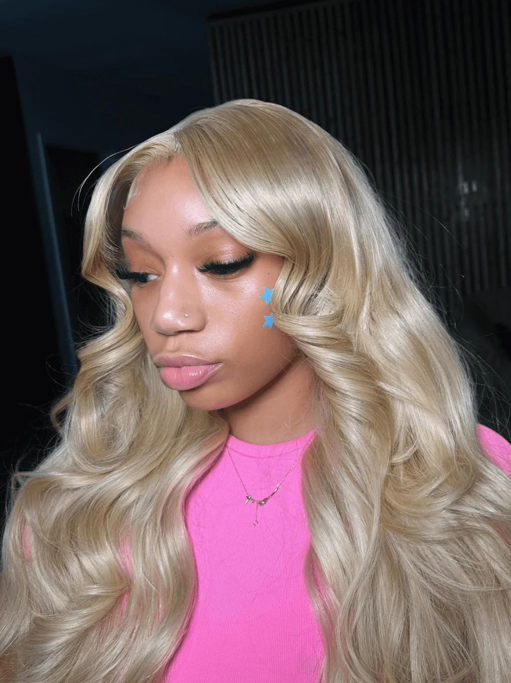 Dorsanee 30 32 34 inch Buss Down Strawberry Honey Blonde Virgin Human Hair Wigs - Image 2