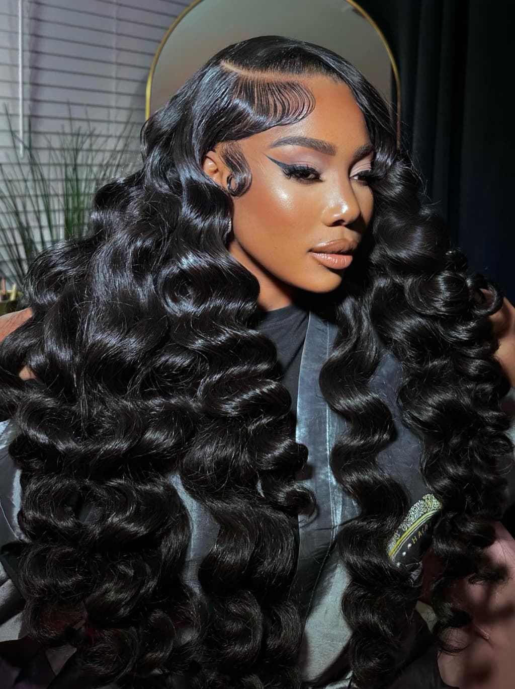 Dorsanee 300 400 Density Thick Full Volume Straight Body Wave Wand Curls 13x4 Lace Front Human Hair Wigs - Image 4
