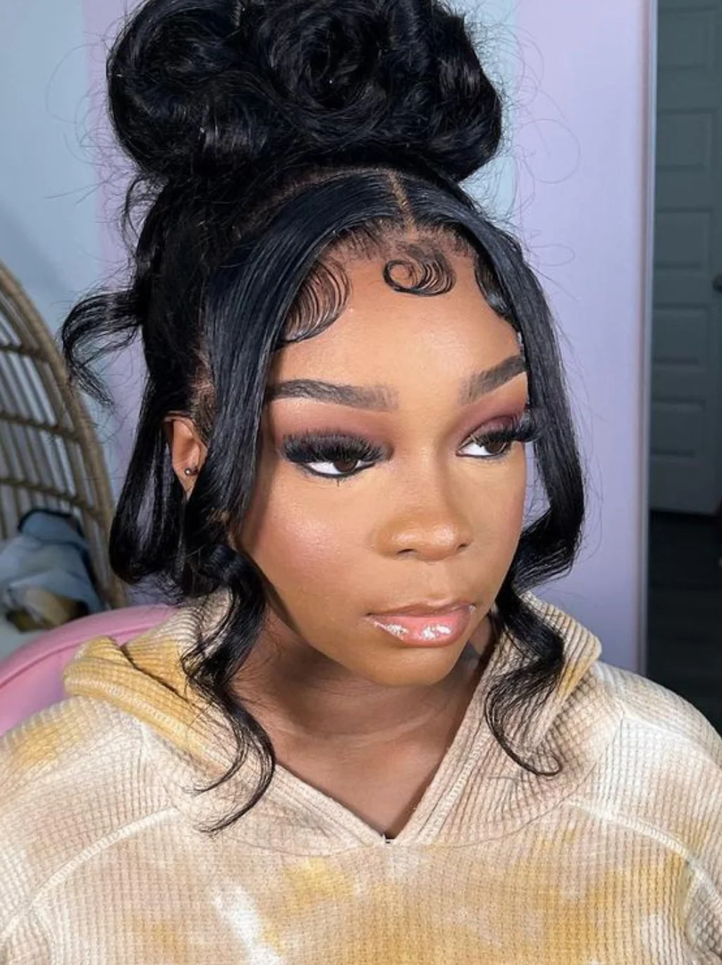 Dorsanee 250 Density 360 Full Lace Frontal Closure Loose Wave Human Hair Wigs - Image 6