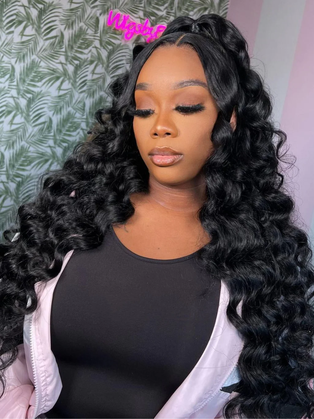 Dorsanee 360 Lace Frontal Big Wave Wand Curls Loose Deep Wave Human Hair Wigs - Image 6