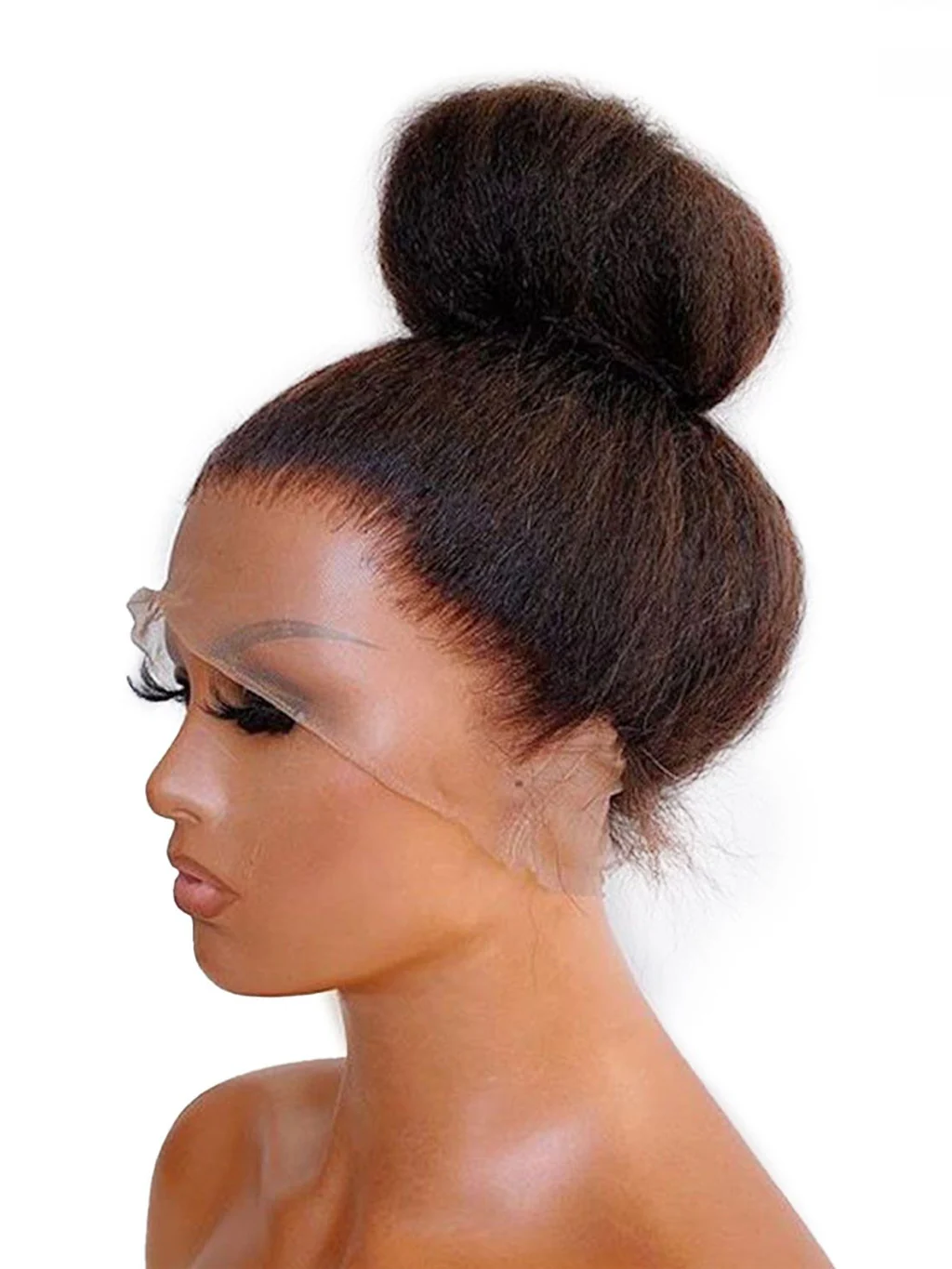 Dorsanee 360 Lace Frontal Yaki Kinky Straight Human Hair Wigs - Image 6