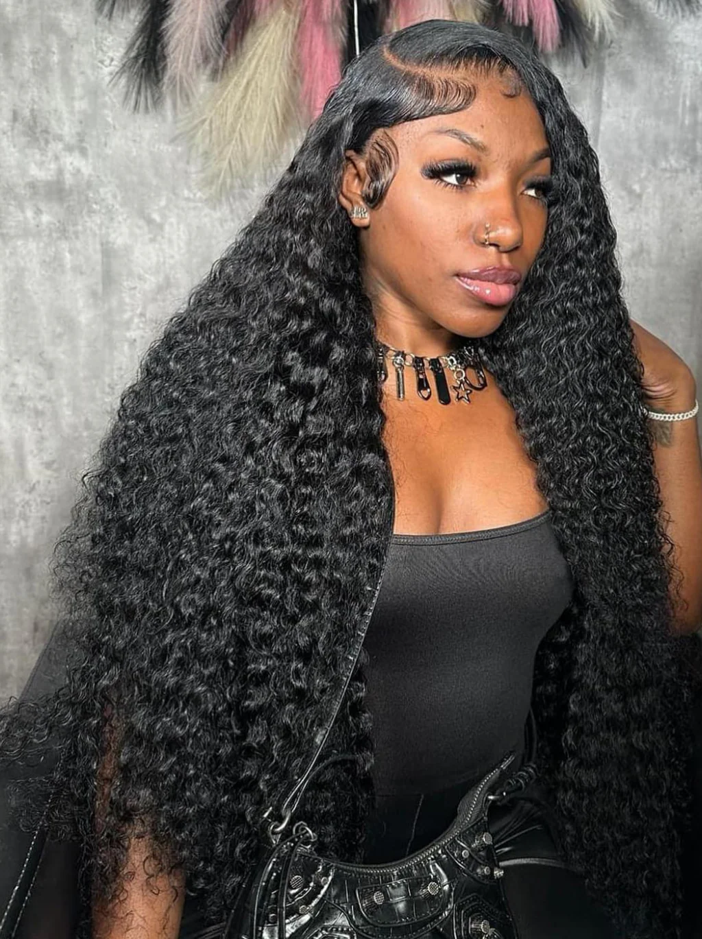 Dorsanee 42 40 38 36 34 32 30 inch Long 13x4 HD Lace Front Human Hair Wig Straight Body Water Wave Wigs - Image 12
