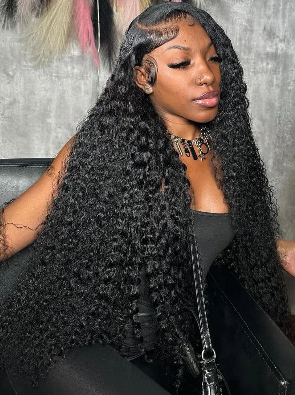 Dorsanee 42 40 38 36 34 32 30 inch Long 13x4 HD Lace Front Human Hair Wig Straight Body Water Wave Wigs - Image 13