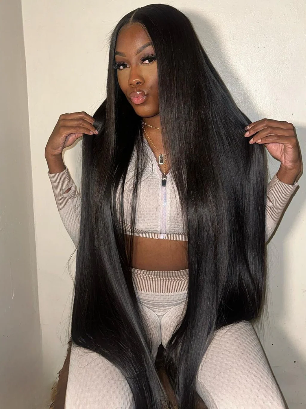 Dorsanee 42 40 38 36 34 32 30 inch Long 13x4 HD Lace Front Human Hair Wig Straight Body Water Wave Wigs - Image 5