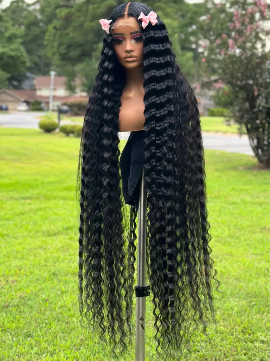 Dorsanee 42 40 38 36 34 32 30 inch Long 13x4 HD Lace Front Human Hair Wig Straight Body Water Wave Wigs - Image 7