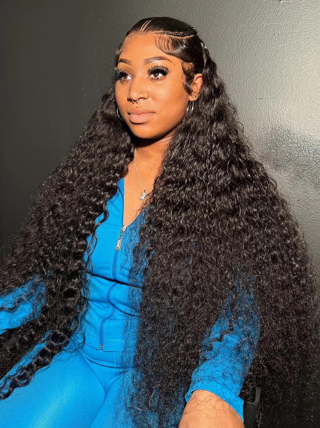 Dorsanee 42 40 38 36 34 32 30 inch Water Wave 13x4 Lace Front Wet and Wavy Human Hair Wig - Image 3