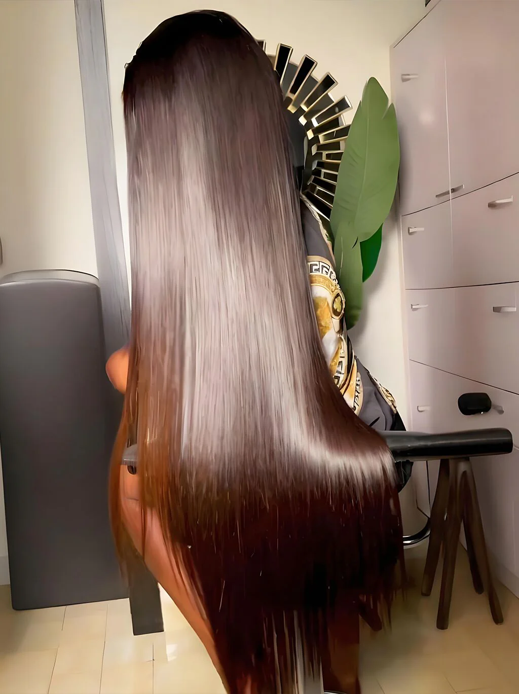 Dorsanee 42 40 38 36 34 32 30 inch Black Brown 13x4 Lace Front Human Hair Wigs - Image 3