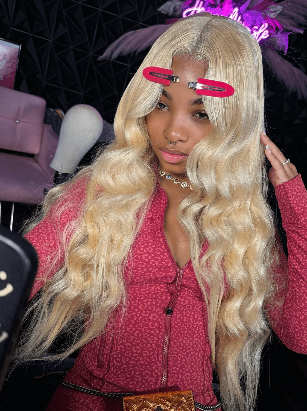 Dorsanee 613 Blonde Body Wave 13x4 Transparent Lace Front Virgin Human Hair Wig - Image 5