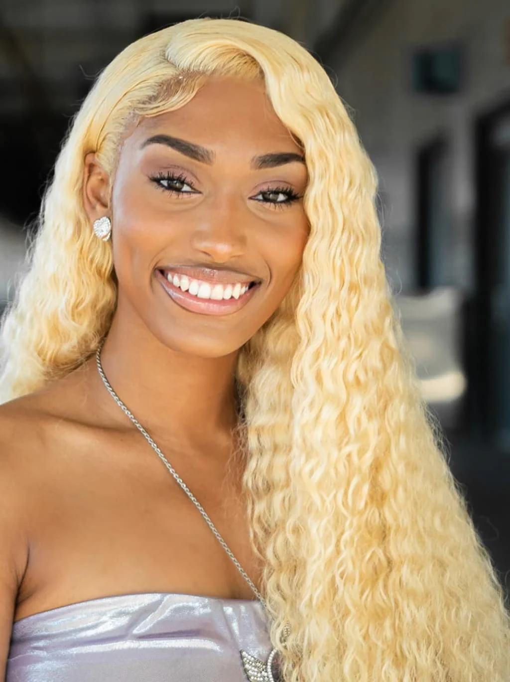 Dorsanee 613 Blonde Water Wave 13x4 Lace Front Virgin Human Hair Wigs - Image 2