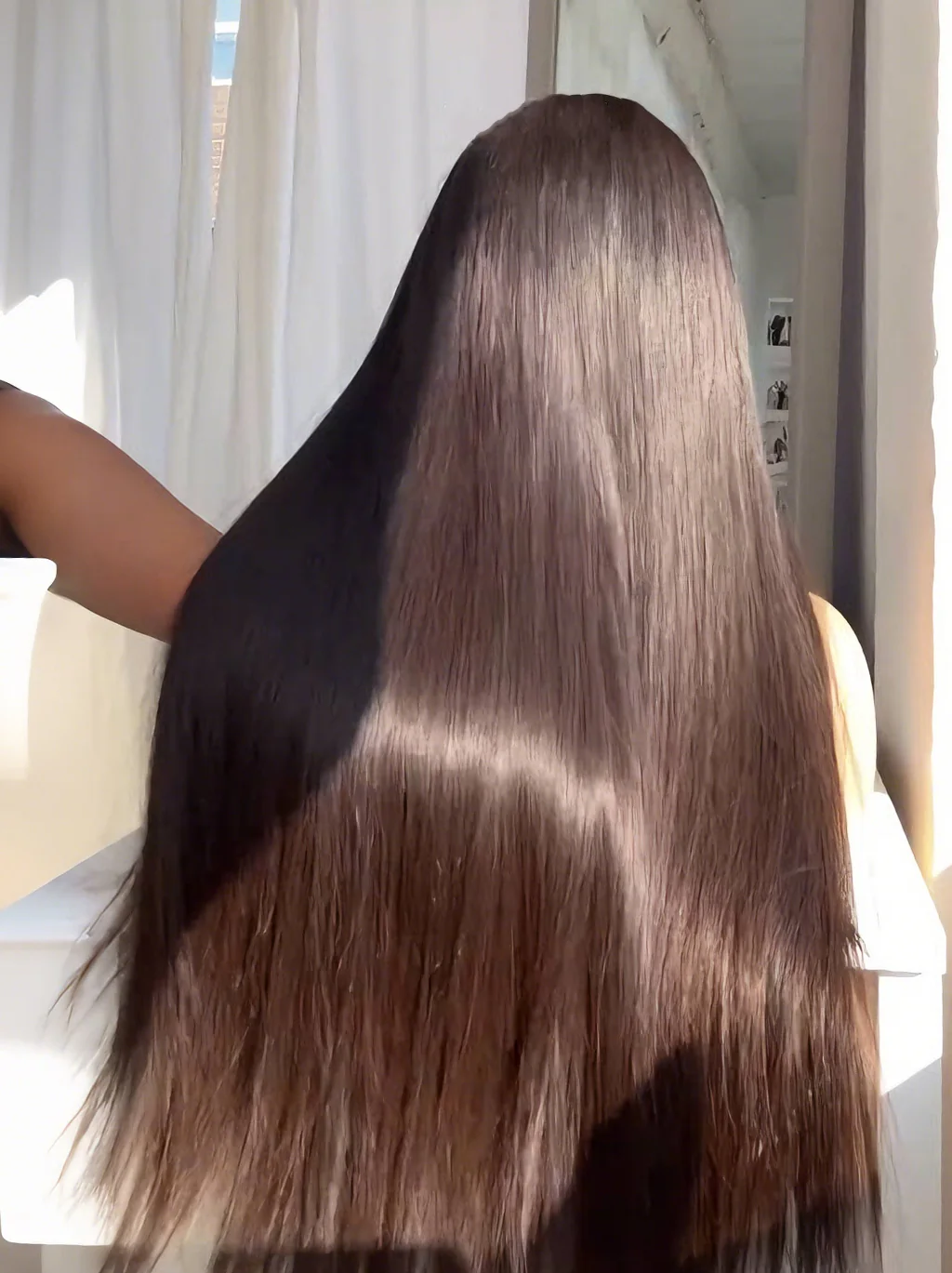 Dorsanee Airy Breathable Full Lace Frontal Free Part Natural Scalp Human Hair Wigs - Image 2