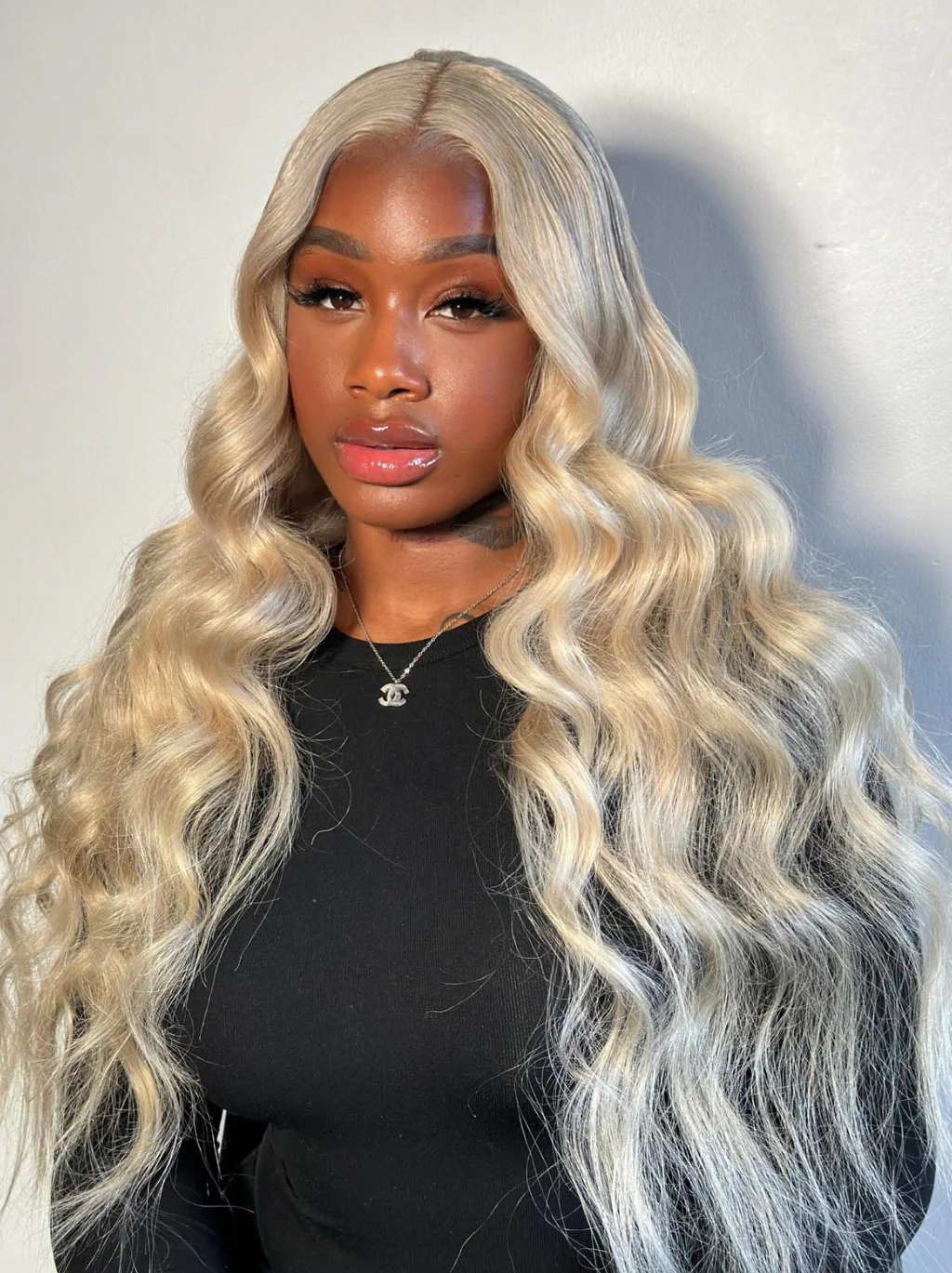 Dorsanee Ash Blonde Loose Wave Curls 13x4 Lace Front Human Hair Wigs - Image 5