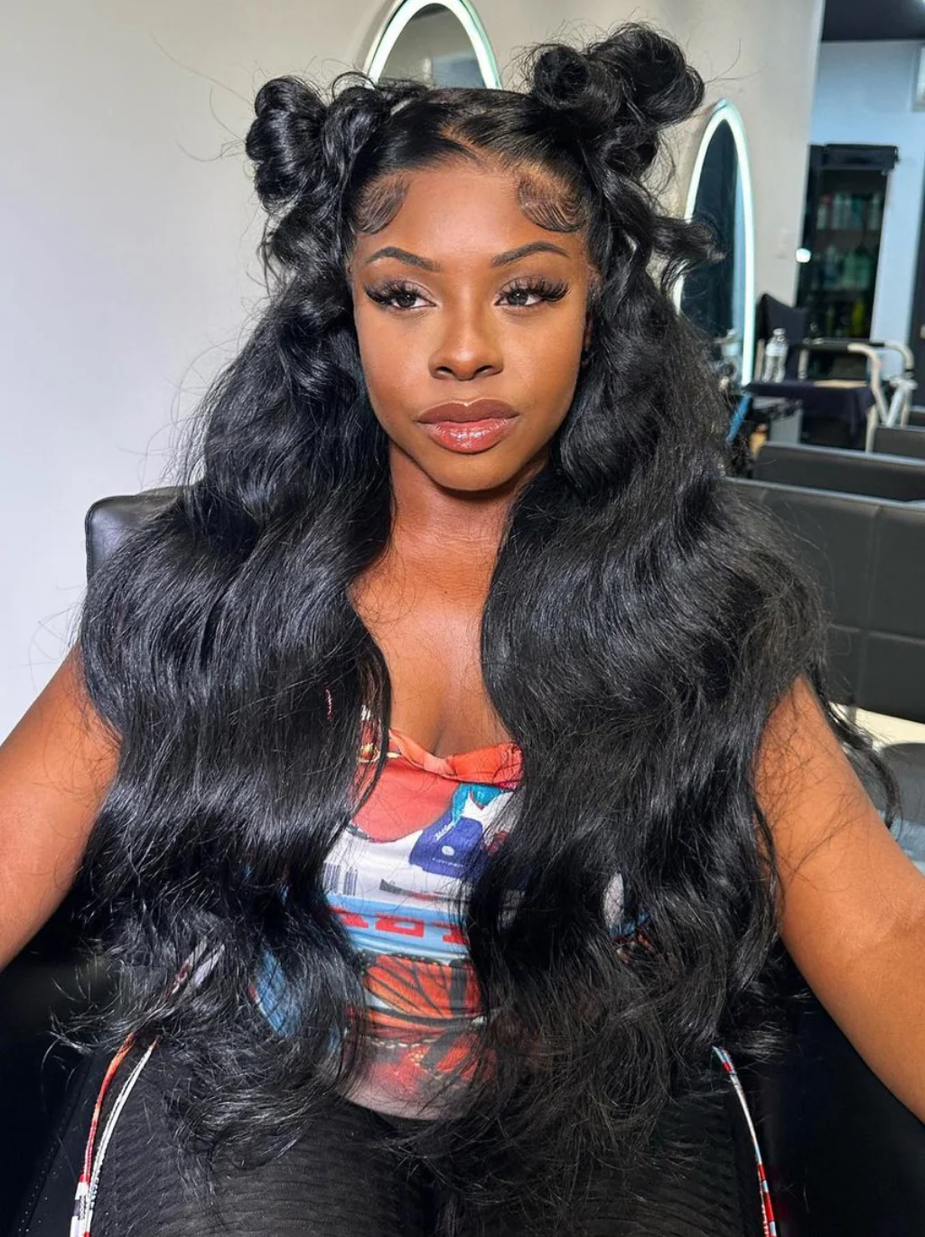 Dorsanee 360 Ventilated Full Lace Frontal Body Wave Human Hair Wigs 250 Density - Image 3