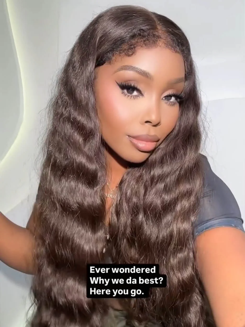 Dorsanee Brown Deep Wave 4C Edges 13x4 HD Lace Front Virgin Human Hair Wigs - Image 4