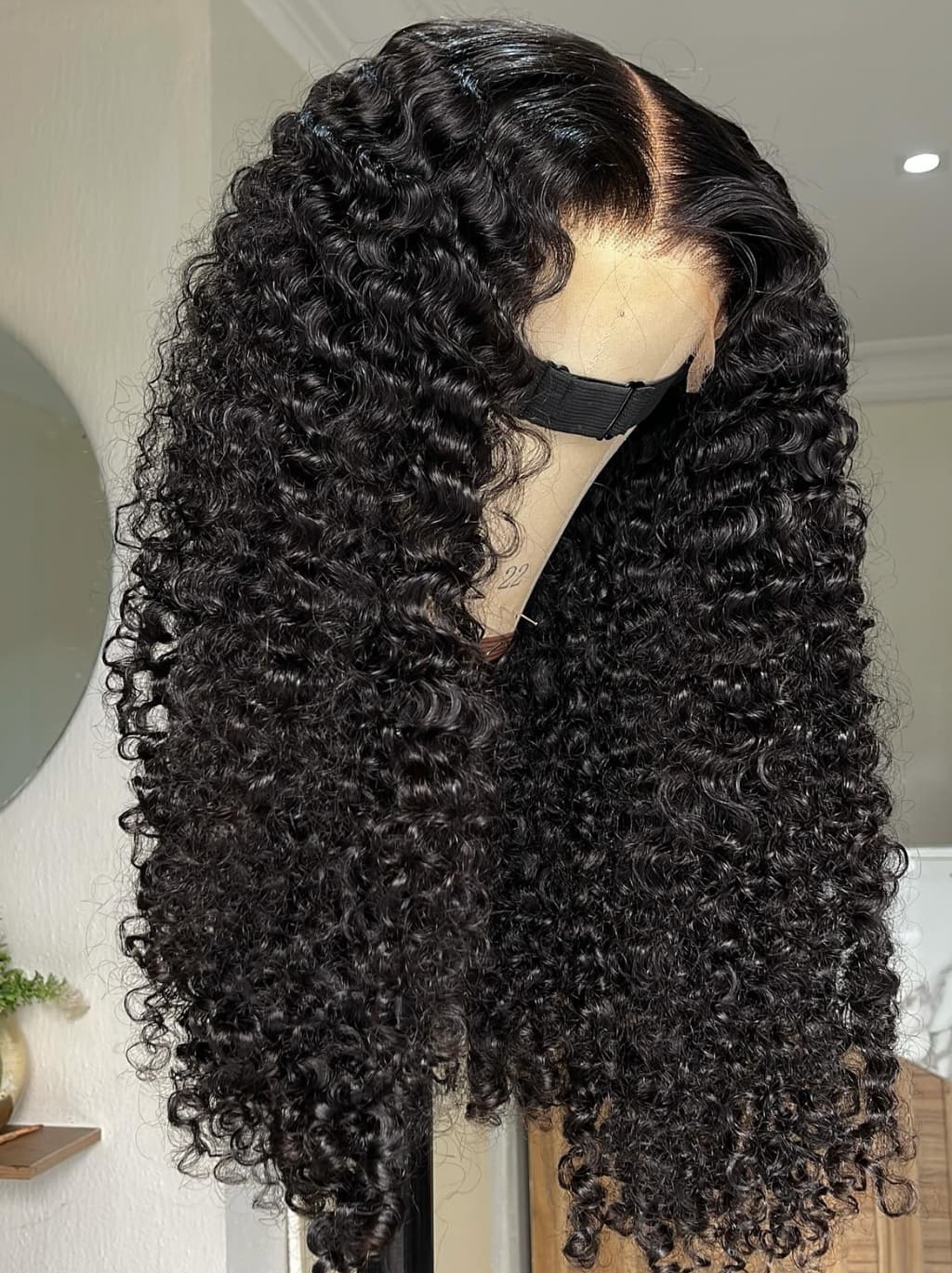 Dorsanee Burmese Curly 13X4 Lace Front Human Hair Wigs 250 300 Density - Image 3