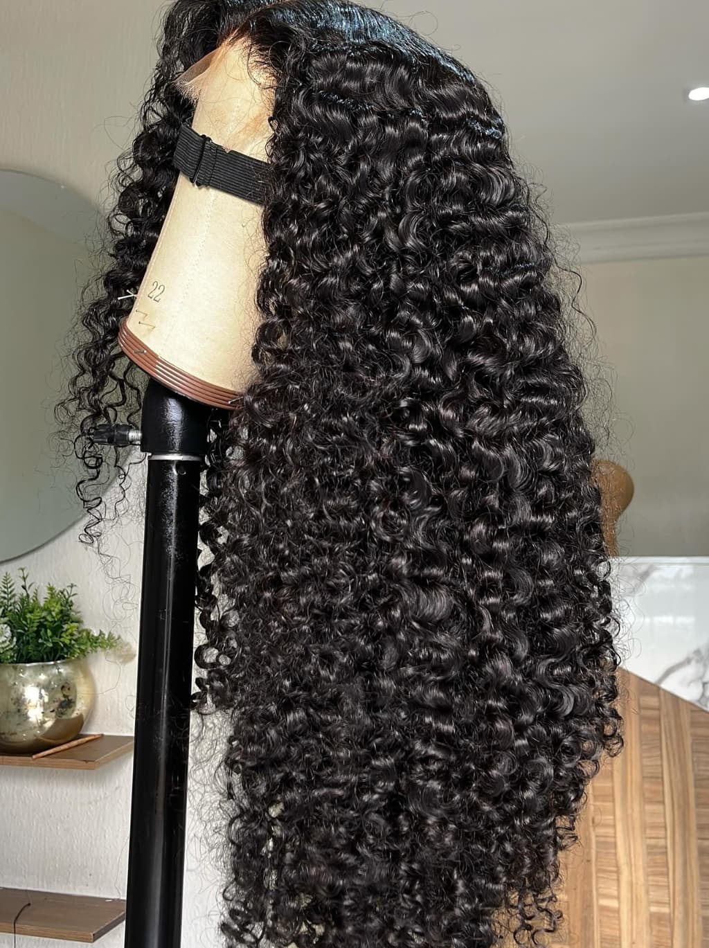 Dorsanee Burmese Curly 13X4 Lace Front Human Hair Wigs 250 300 Density - Image 4