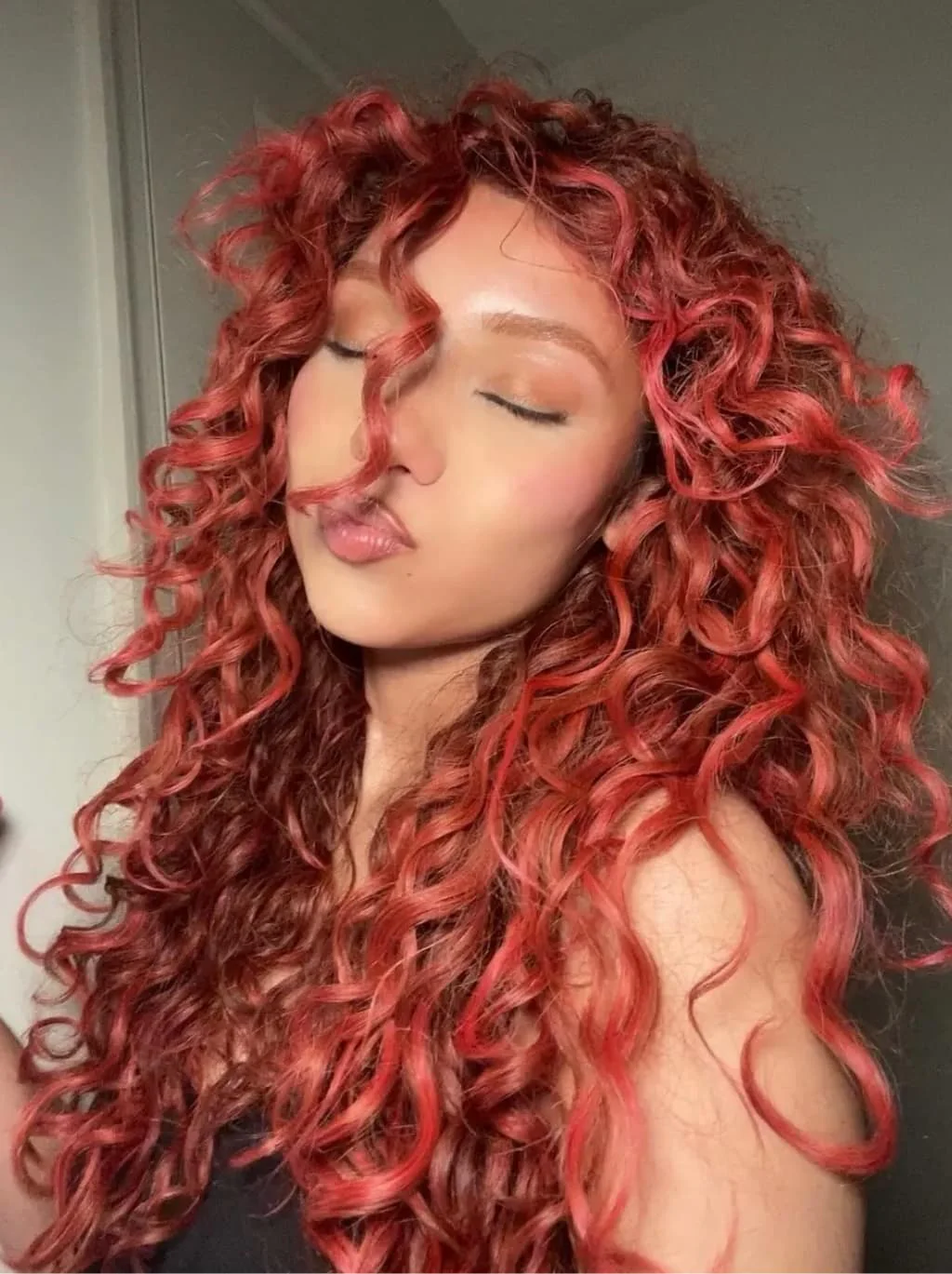 Dorsanee Copper Red Ginger Loose Curls 13x4 HD Lace Front Human Hair Wig - Image 2