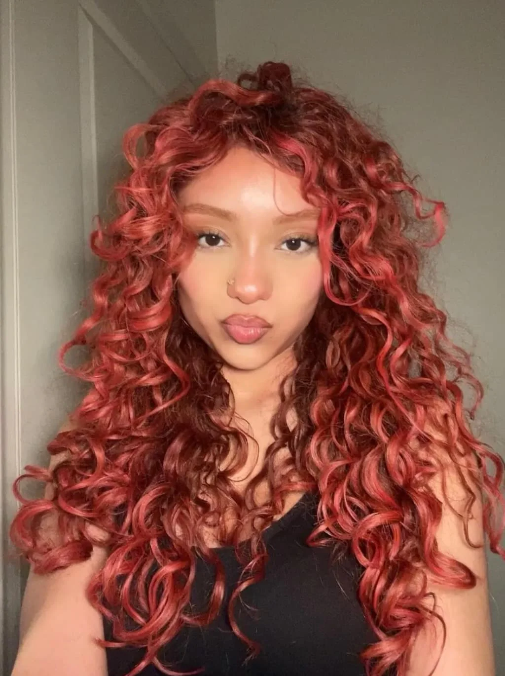 Dorsanee Copper Red Ginger Loose Curls 13x4 HD Lace Front Human Hair Wig - Image 6