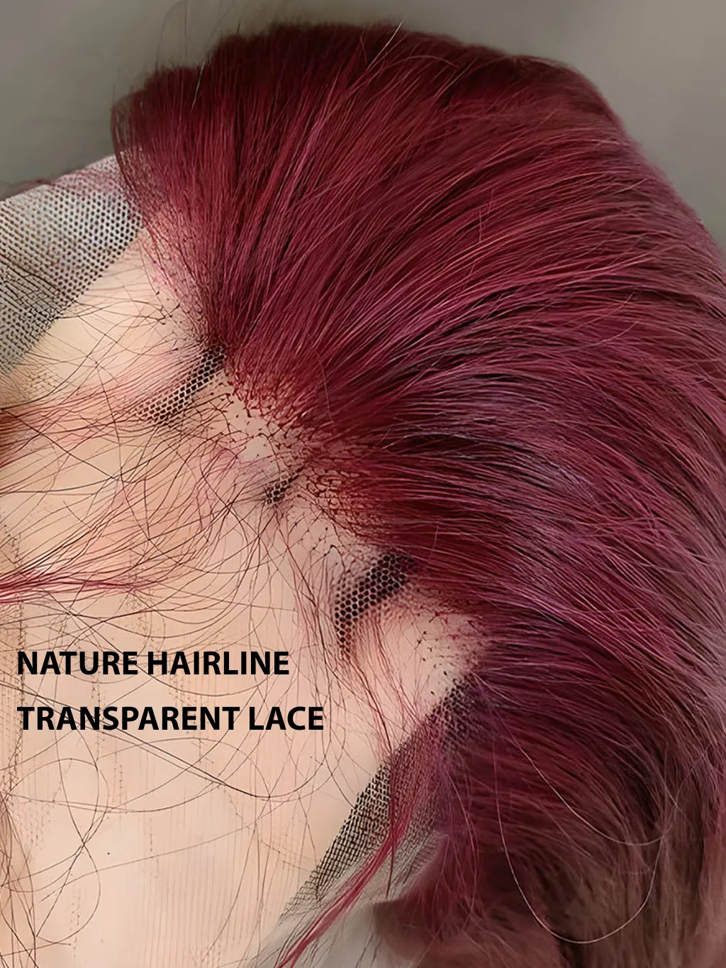 Dorsanee Halloween Cosplay 99J Burgundy Red 13x4 Lace Front Straight Human Hair Wigs - Image 3