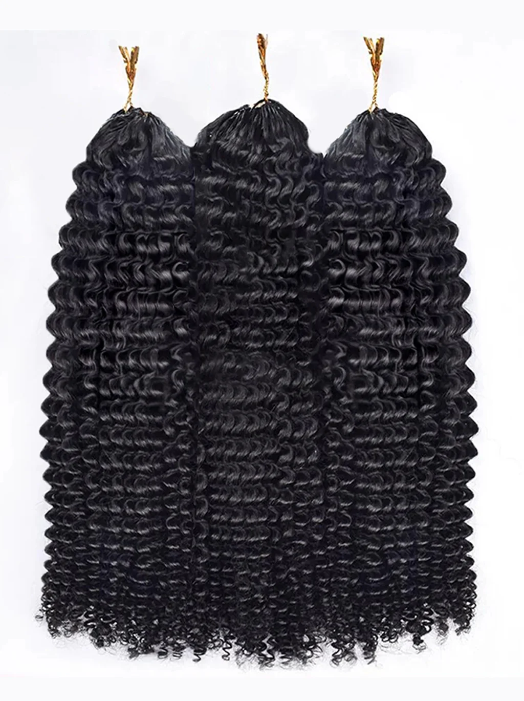 Dorsanee Crochet Burmese Kinky Pissy Curly Human Hair Extensions - Image 2