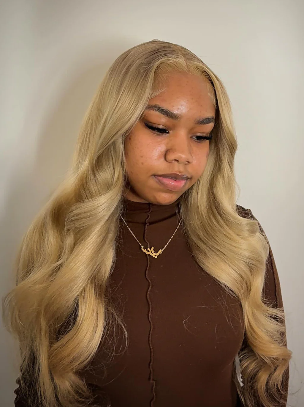 Dorsanee Dirty Ash Blonde Body Wave 13x4 Lace Front Closure Human Hair Wigs - Image 4