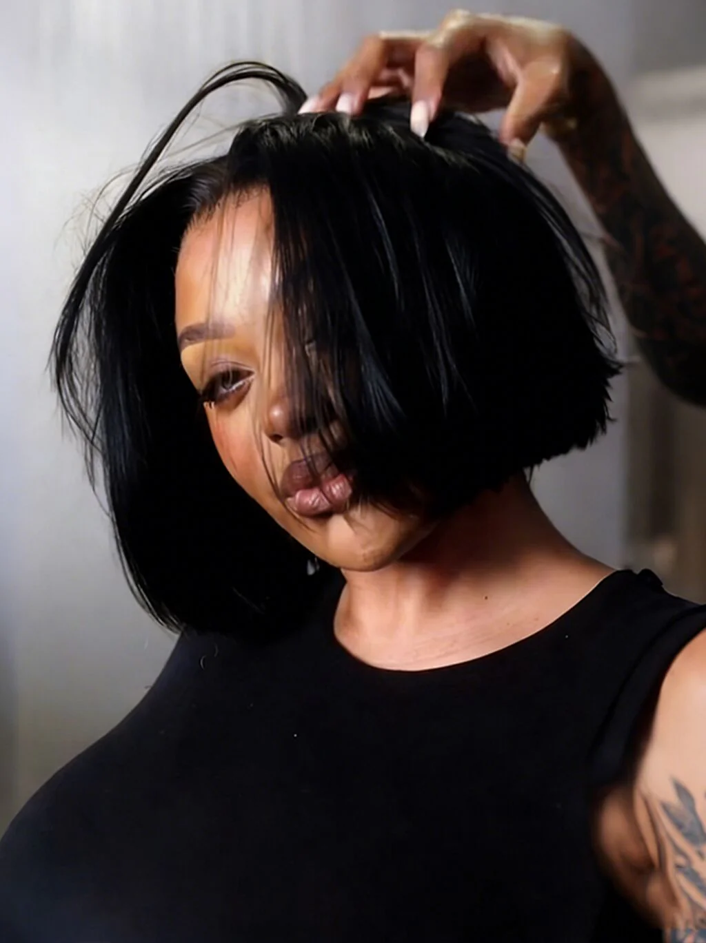 Dorsanee Elegant Bob Brown Short 13x4 Lace Front Virgin Human Hair Wigs - Image 6