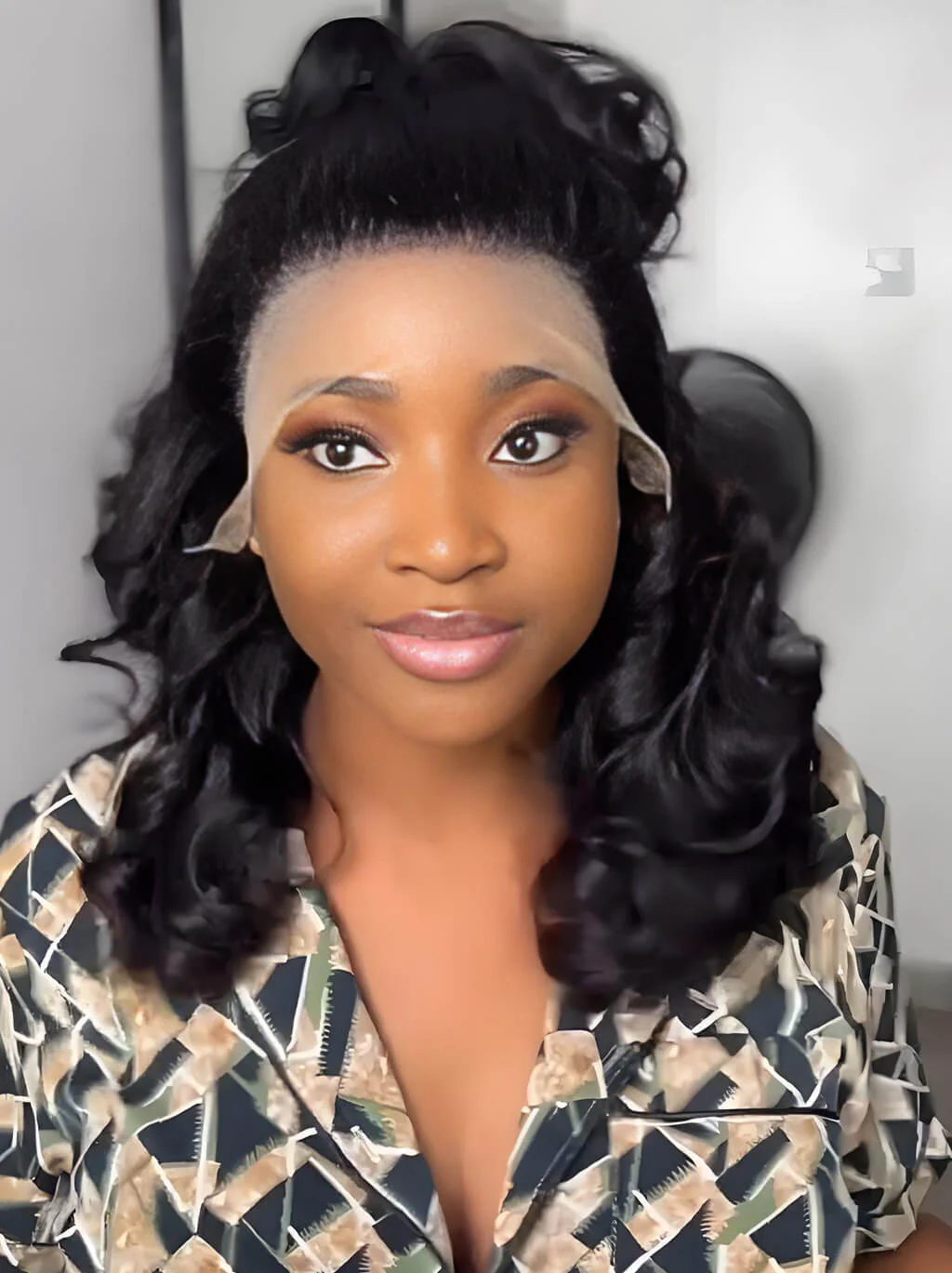Dorsanee Elegant Short Bob Bouncy Loose Body Wave 13x4 Lace Front Human Hair Wigs - Image 2