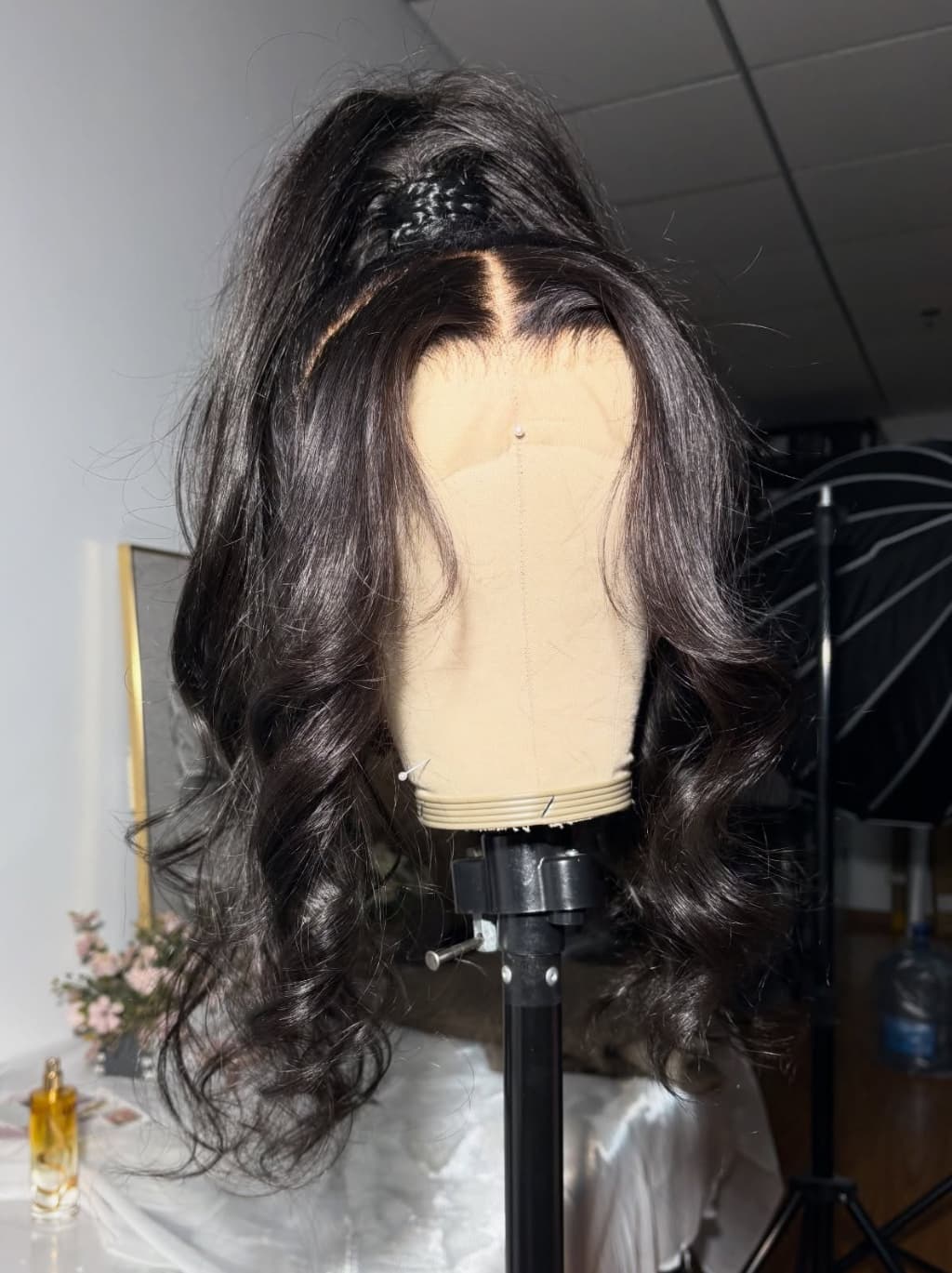 Dorsanee Full Lace Free Part Anywhere Updo Ponytails Buns Friendly Wavy Human Hair Wigs - Image 5