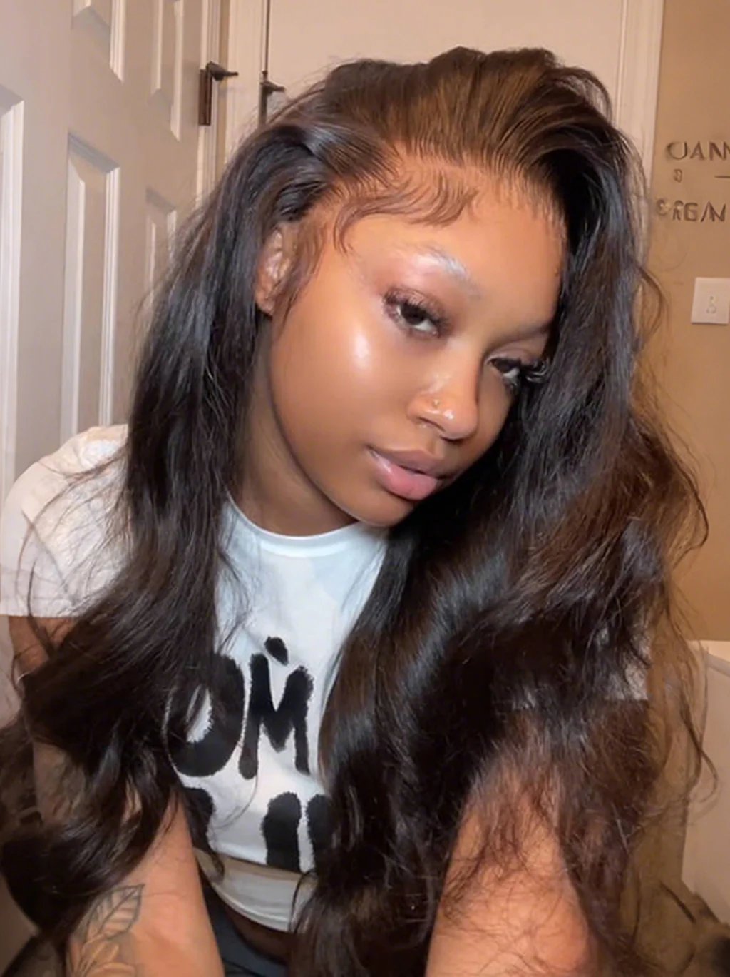 Dorsanee Full Lace Frontal Free Part Anywhere Breathable Natural Scalp Human Hair Wigs - Image 2