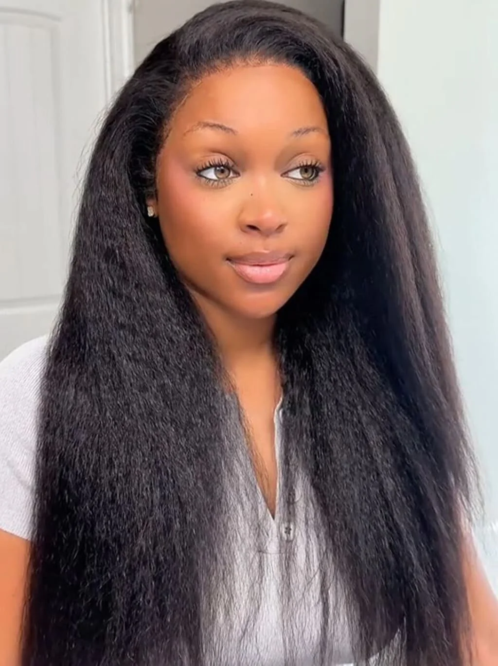 Dorsanee Full Lace Ventilated Airy Updo Buns All-Style Friendly Yaki Human Hair Wigs - Image 4