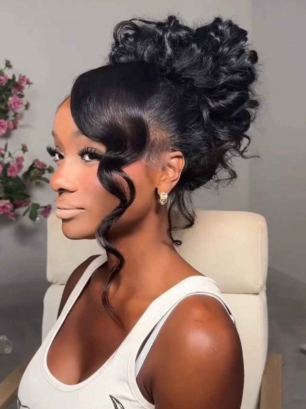 Dorsanee Full Lace Ventilated Breathable Updo-Friendly Loose Deep Wave Human Hair Wigs - Image 3
