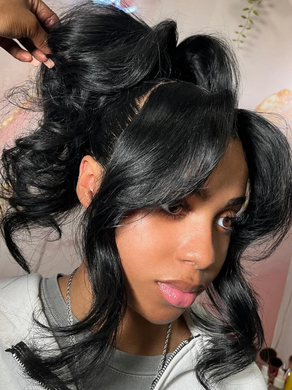Dorsanee Full Lace Ventilated Part Anywhere Human Hair Wigs Burmese Curly Straight Body Loose Deep Wave Hair Wig - Image 12