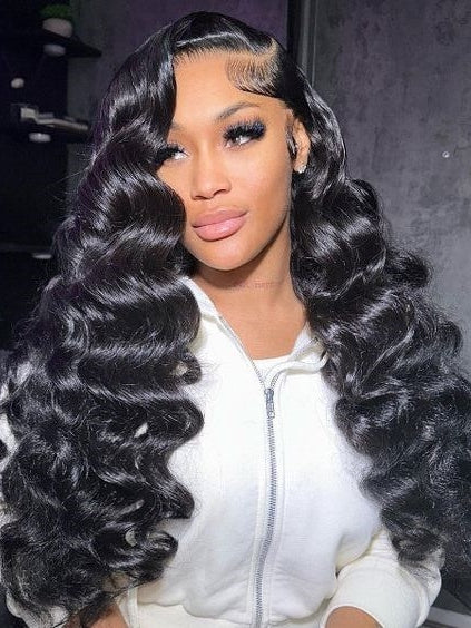 Dorsanee 250 Density Pre-plucked 13x4 HD Lace Front Wig Loose Wave Human Hair Wig - Image 5