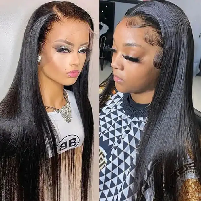 Dorsanee 13x4 HD Lace Front 180% Density Bone Straight Human Hair Wigs - Image 3