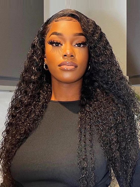 Dorsanee Pre Plucked 13x4 Transparent Lace Front Kinky Curly Virgin Human Hair Wig - Image 5
