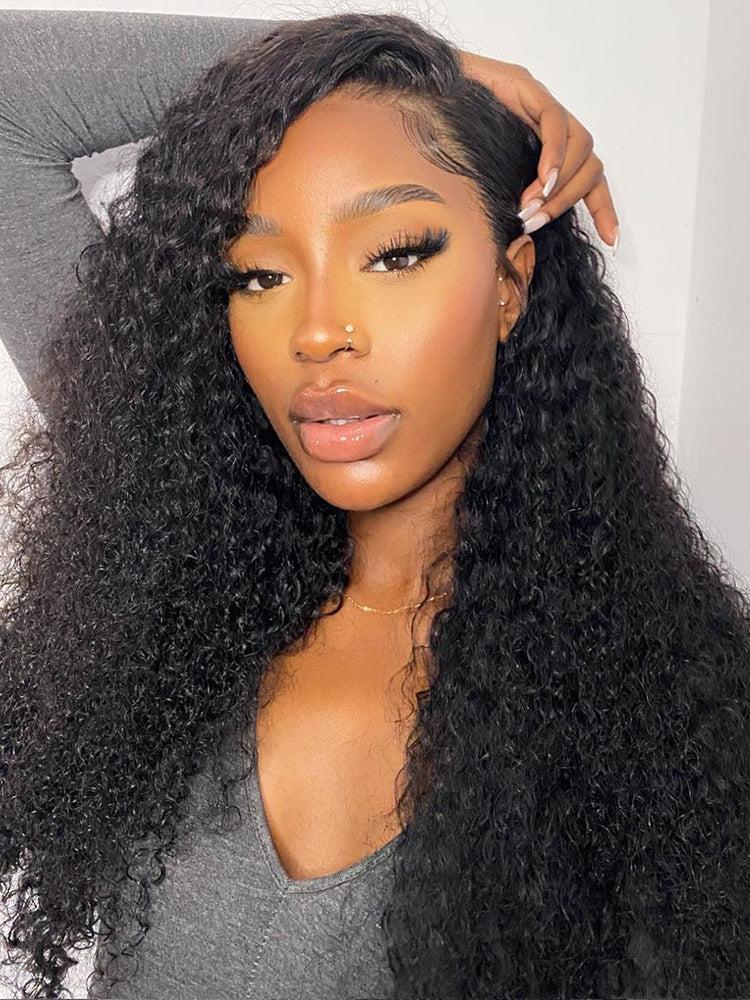 Dorsanee 13x4 Transparent Lace Front Kinky Curly Virgin Human Hair Wig - Image 5